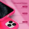thumbnail image 3 of Entronix Silicone Soft Case Designed for iPhone 11 Pro Max Shockproof Durable Slim Fit, Hot Pink, 3 of 6
