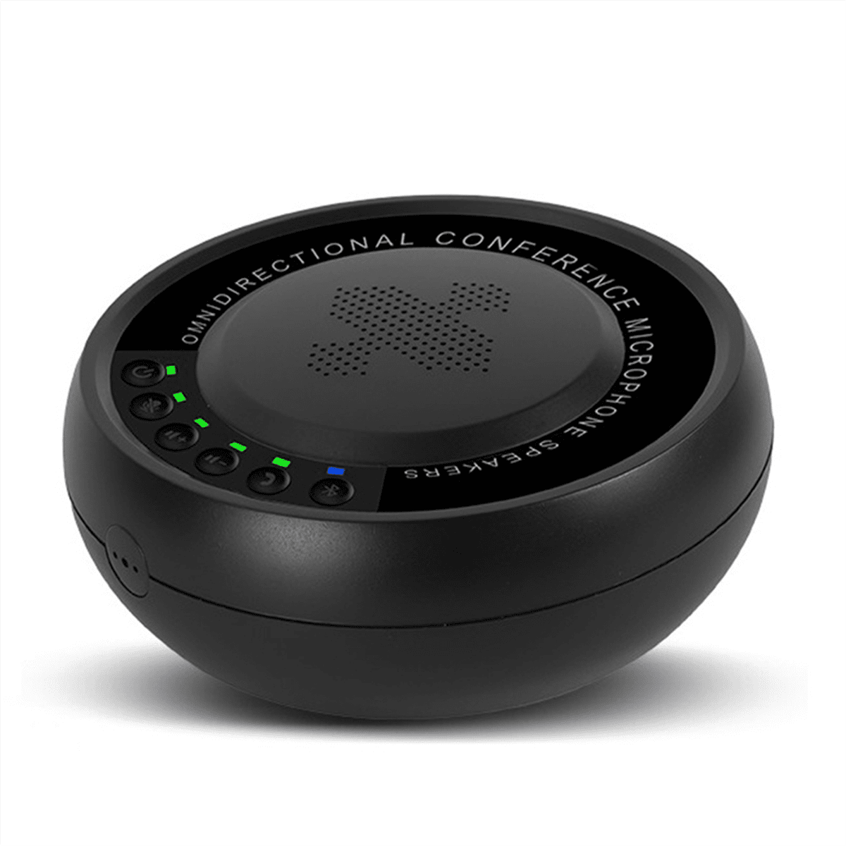 USB Bluetooth Conference 360° Voice Capture Microphone for Video Conferences Online Courses Live Broadcasts Black,1 * Microphone 1 * USB Cable 1 * Storage bag,Black