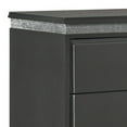 thumbnail image 2 of Chest with Crystal Like Knobs and Accents, Gray - Saltoro Sherpi, 2 of 5