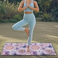 thumbnail image 4 of Xixirimido Sweat Towel Car Seat Cover for Gym Workout Athletic Running Towel for Outdoor Sports Universal Auto Front Seat Protector for Trucks, SUV, Boho Mandala Butterfly Purple, 4 of 8