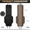 thumbnail image 7 of Eheartsgir Leopard Print Design Quilted Padded Cushion, Scratchproof Polyester Material Car Seat Covers 2 Piece Non-Slip Car Front Seat Covers for Universal Fit, 7 of 7