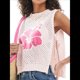 thumbnail image 1 of Suéter Sin Mangas con Estampado Gráfico Y2K para Mujer, Jersey de Langosta, Cuello Redondo, Ligero, de Punto, para Otoño S, 1 of 8