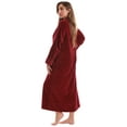 thumbnail image 2 of Just Love Plush Zipper Lounger Robe for Women, 2 of 3