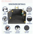 thumbnail image 4 of Katziela Large Waterproof Pet Car Seat Cover with Mesh Window and Storage Pockets, 4 of 9