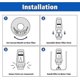 thumbnail image 3 of Replacement Water Filter Compatible With Breville Sage Claro Swiss Oracle Barista Espresso Coffee Machine - Part(2pcs, White), 3 of 4