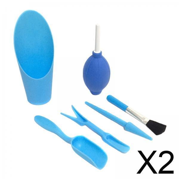 Kit De Herramientas De Trasplante 2x6 Uds, Herramienta De Migración Ligera Para Jardín De Hadas Azul