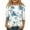 Sky Blue, variant on Xyxonk 3/4 Sleeve Shirts for Teens Girls Crew Neck Casual Tops Basic Floral Print T Shirts 2025 Winter Cute Clothes 14-16 Years