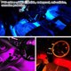 thumbnail image 5 of Muyoka Tira de luces LED para automóvil Debajo del tablero Iluminación 48LED Luces de estado de ánimo para automóviles Música RGB multicolor Luces de ambiente para interiores de automóviles Tira de lu Muyoka Hogar, 5 of 7