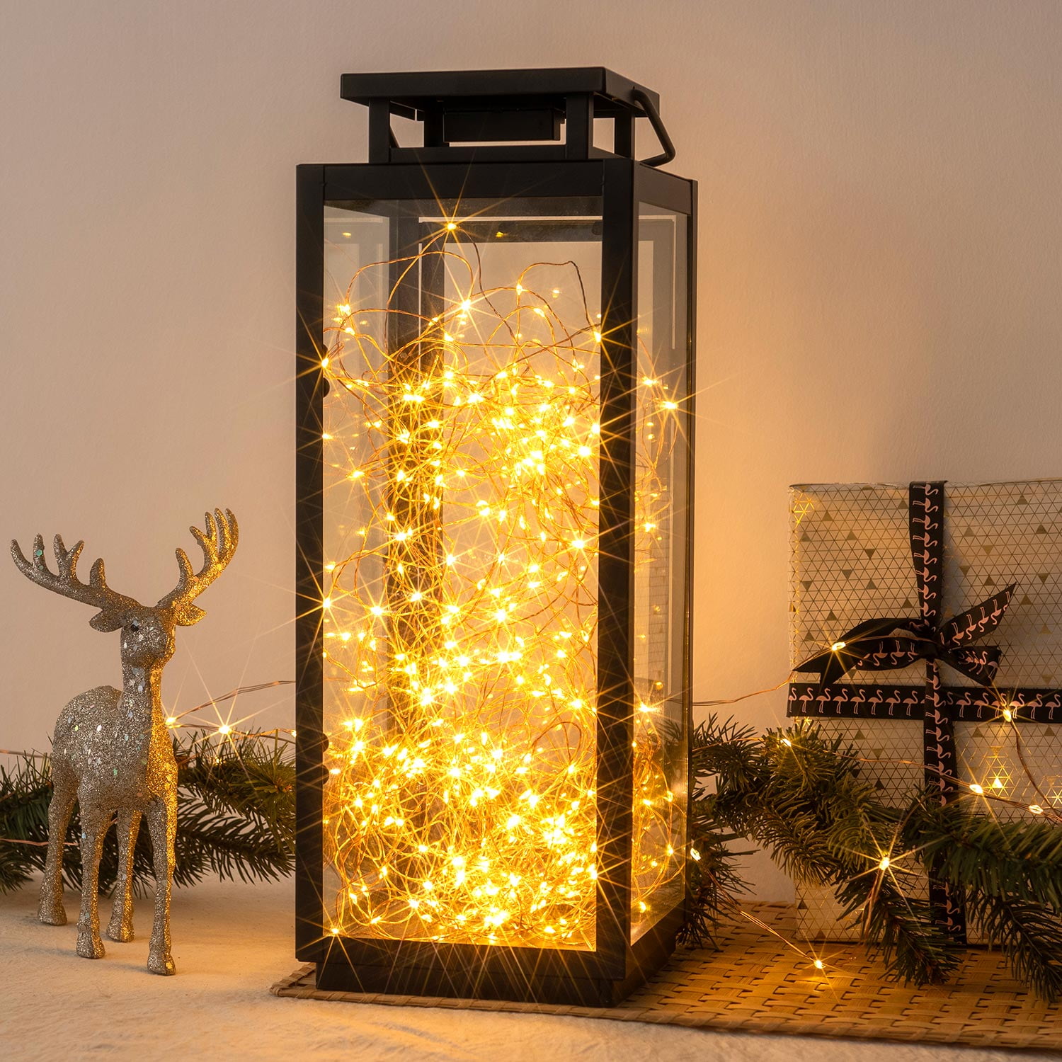 RESNICE 400FT Warm White Plug in Fairy Lights 1200 LED Waterproof Twinkle Copper Wire String Lights with Remote for Christmas Tree Bedroom Porch Patio Garden Wedding Party
