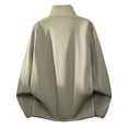 thumbnail image 6 of Men's Softshell Jacket Raglan Sleeves Lightweight Waterproof Rain Jacket Zip Up Windproof Windbreaker, 6 of 8