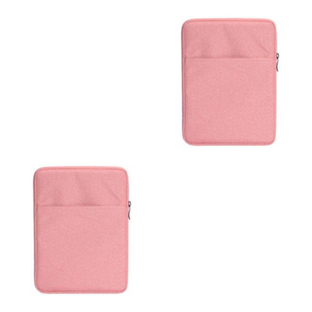 Cateissary Bolsas protectoras para Kindles, bolsa para libros electrónicos con cierre de cremallera, fácil de llevar, bolsillo exterior con rosa 6 pulgadas 2Conjunto