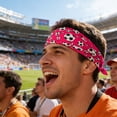 thumbnail image 6 of Twfbrm Sports Headbands for Men & Women, Football Prints Moisture Wicking Workout Headband, Non-Slip Breathable Sweatbands Wide Elastic Hair Bands Stretchy Unisex Hairband for Running Cycling Yoga, 6 of 6
