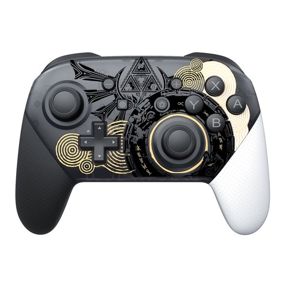 Switch pro Manette Compatible pour Switch/OLED/lite, Manette Sans Fil Switch Prenant en Charge les Vibrations Somatosensorielles Axiales et Immersives (Or)