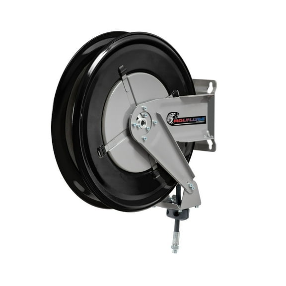 Wolflube Automatic Hose Reel for Grease – 3/8in – 50ft Hose
