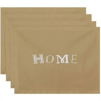 Simply Daisy 18" x 14" Home Word Print Placemats, Set of 4