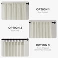 thumbnail image 4 of Cortinas Joydeco de lino, 108 cm x 274 cm, filtro de luz, 2 paneles, 4 of 8