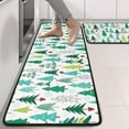 thumbnail image 2 of Kitchen Rugs Sets Of 2,Green Christmas Tree Pattern Anti Fatigue Kitchen Mat Rugs Non Slip Washable,Decorative Kitchen Floor Mats for Kitchen,Sink,Laundry,17"x47"+17"x47", 2 of 5