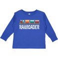 thumbnail image 3 of Inktastic Railroader Train Hobby Boys or Girls Long Sleeve Toddler T-Shirt, 3 of 5