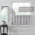 thumbnail image 4 of VHC Brands Ashmont Grey Ticking Stripe Farmhouse Prairie Short Panel Curtain Set 63x36x18, 4 of 11