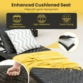 thumbnail image 4 of Costway 2PCS Folding Patio Chaise Lounge Chair Outdoor Rattan Adjustable Recliner Quick Dry Foam All Weather, 4 of 8