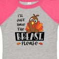 thumbnail image 4 of Inktastic I'll Just Have the Breast, Please Cute Turkey Boys or Girls Baby Bodysuit, 4 of 5