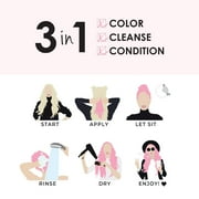Keracolor Semi Permanent Hair Dye 3 in 1 Clenditioner, Light Pink, 33.8 fl oz