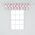thumbnail image 2 of Ambesonne Piglet Window Valance, Pigs Polka Dots Lines, 42" x 12", Grey Pink, 2 of 3