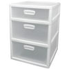 Sterilite 3-Drawers Set, White