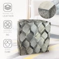 thumbnail image 6 of Canvello Luxury Ottoman Footstool, Ottoman footrest Square, Genuine Leather Ottoman, Leather Ottoman Bench, Leather Ottoman Brown, Leather Ottoman footrest (Regular Pentagons), 6 of 9