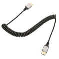 thumbnail image 4 of HD Multimedia Interface Coiled Cable, 18 Gbps Transmission Rate HD Multimedia Interface Cable 4K 60Hz  For Tablet For Camera Computer For TV Monitor Spring Style, 4 of 8