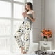 thumbnail image 5 of Fotbe I Love Dogs Pantalones de Pijama para Mujer, Pantalones de Dormir, Pantalones Pj con Cordón y Bolsillos-Small, 5 of 6