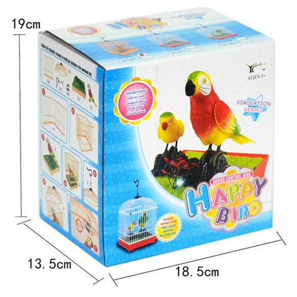 Kids Sound Voice Control Chirping Singing Bird Cage Children Funny Toy Kids Sound Voice Control Activate Chirping Singing Bird Cage For Children Funny Toy Christmas Gift
