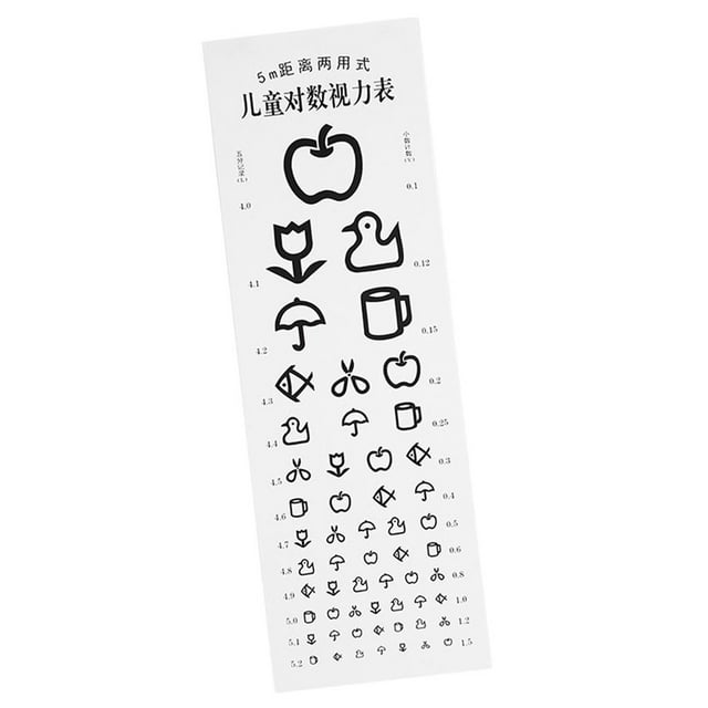 Tableau de Test Oculaire pour Enfants de Maternelle Tableau de Test Visuel Hôpital Maison