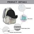 thumbnail image 4 of Paisley Gift Backpack for Women & Men - Waterproof School Bookbag, Stylish Laptop Backpack with Paisley Design, Perfect for College Students, 4 of 6