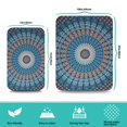 thumbnail image 5 of 2 Pack Washable Rubber Bohemian Vintage Floral Dish Drying Mats for Kitchen Counter Home Large Coffee Bar Pad Accessories and Decor for Utensils Stemware (2pcs 18''x24''+19.5''x12''), 5 of 6