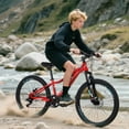 thumbnail image 6 of Ambifirner 24 Inch Mountain Bike  - Shimano 6-Speed, Front Suspension, Disc Brakes, Steel Frame, 85% Assembled (Red), 6 of 8