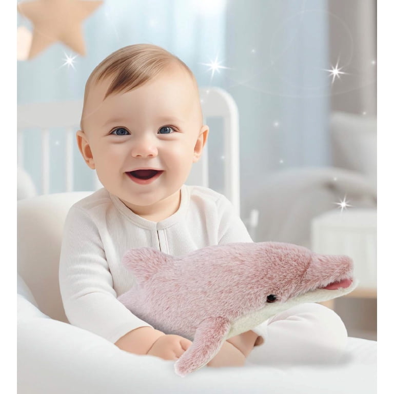 The Petting Zoo Tie-Dye Sparkle Dolphin Stuffed Animal - 9 Inch Soft Plush Toy, Gift For Girls 4 thumbnail image