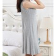 thumbnail image 5 of Naittoop Sleepwear for Women Tank Nightgown with Built in Bra Sleeveless Sleep Dress Comfort Nightdress with Chest Padded, 5 of 5