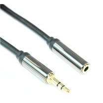 1.5ft PREMIUM SHIELDED 3.5mm Mini-Stereo TRS Male to FEMALE EXTENSION Cable