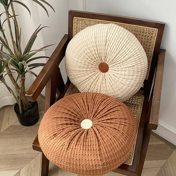 sruoe Seating Cushions, Seat Pads for Kitchen Chairs, Cushion Seat Pads, Chair Cushions, Round Thickened Soft Stool Cushion, Indoor Outdoor Seat Pad for Home, Dining, Office