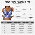 thumbnail image 5 of Pofeuu crystal Skull flower leaf Print Sports Bra for Women Sexy Vest Yoga Running Gym Fitness Crop Bras Tops-Medium, 5 of 8