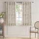 thumbnail image 2 of Cortinas de lino estampadas floral Jinchan 160x160 cm para sala de estar Taupe, 2 of 9