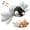 Grey Penguin, variant on TETOU Cat Toys for Indoor Cats,Flapping Bird Rechargeable Touch Activated Toy Interactive Kitten Exercise Toy Cat Kicker Catnip Toys (No Flying)