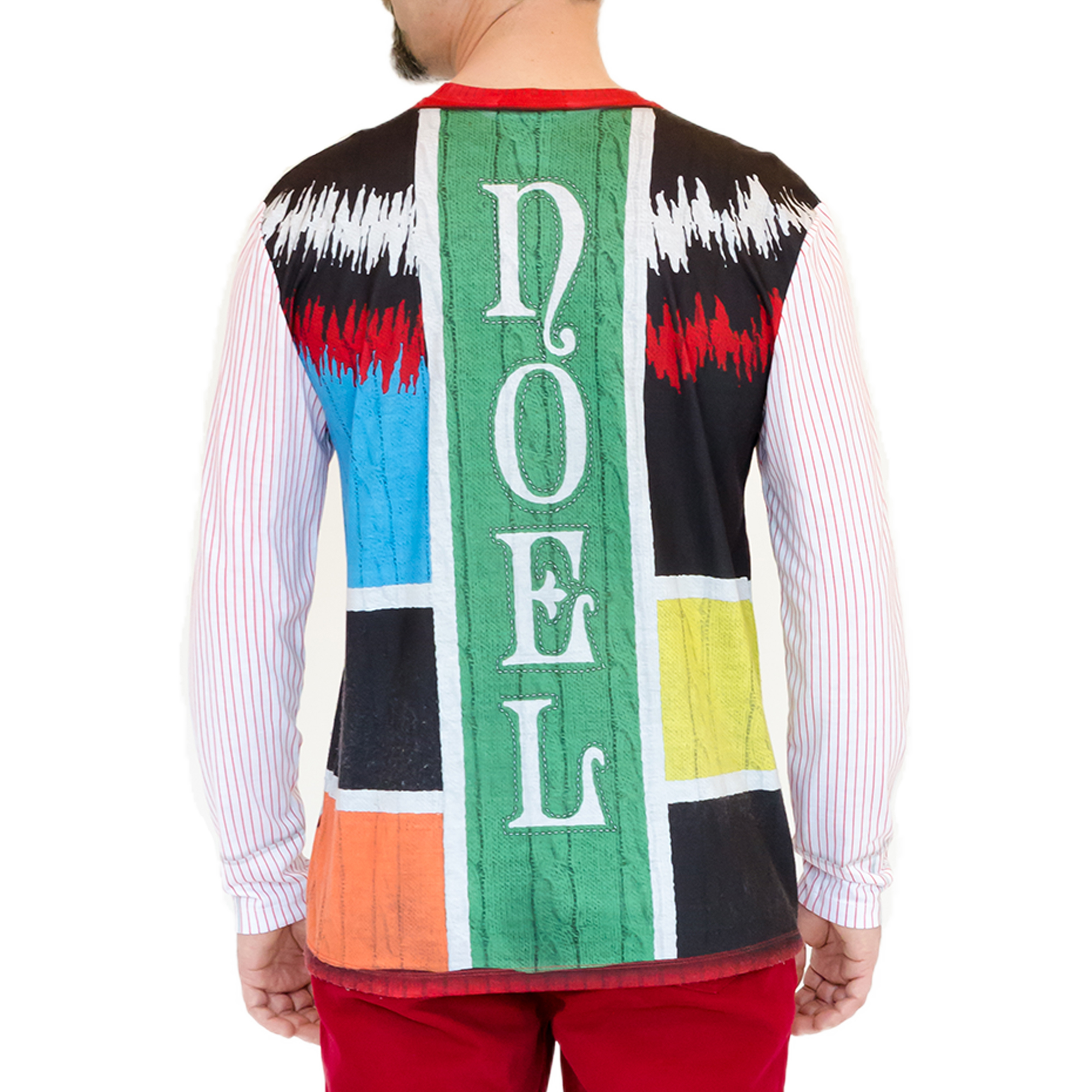 Faux Real F130559 Ugly Noel Xmas Vest Costume-L