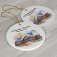 thumbnail image 3 of Washington DC Smithsonian Museums Christmas Ornament, Collection of City Travel Souvenirs for Family and Friends, Christmas Tree Ornament City Travel, Trips of The Year, 3 of 5