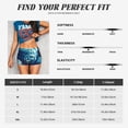 thumbnail image 5 of Disketp Abstract Blue Skull for Scrunch Butt Workout Shorts Women Seamless Soft Smooth Gym Yoga Scrunch Active Shorts-Medium, 5 of 8