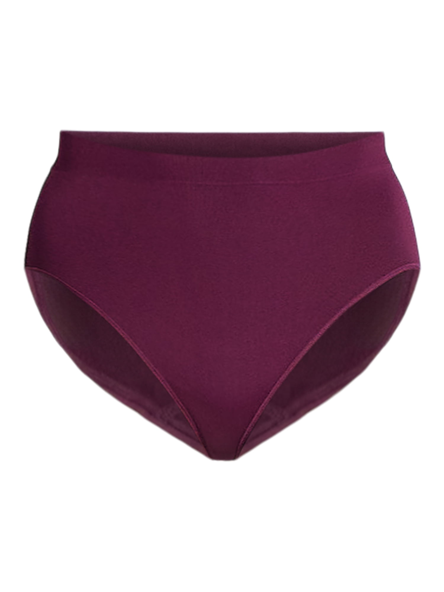 Joyspun Women's Plus Seamless Hi-Cut Panties, 3-Pack, Sizes 1X-5X
