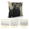 thumbnail image 4 of YINGXI  Labrador Dog Throw Pillow Cover Silhouette Retriever Dog Animal Pet Friend Canine Puppy Mammal Cute Pillow Case Decorative Men Women Boy Girl Room Cushion Cover for Home Couch Bed 18x18in, 4 of 5