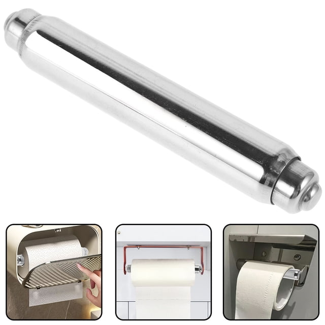 SOPOTUTU Porte-Papier Toilette Pièces 1ensemble Extensible en Acier Inoxydable pour Rouleaux de Papier Toilette