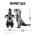 thumbnail image 6 of Joyfy Inflatable Costume for Kids, LED Light Eyes Skeleton Dinosaur Costume, Full Body Tyrannosaurus Rex Inflatable Costume, Suitable for Halloween Theme Dress up Party, 6 of 7